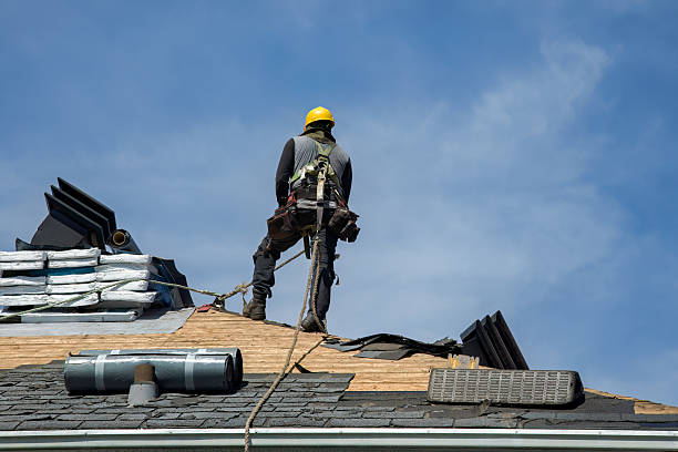 Professional Gutter Installation technician working in Fountain Inn, SC